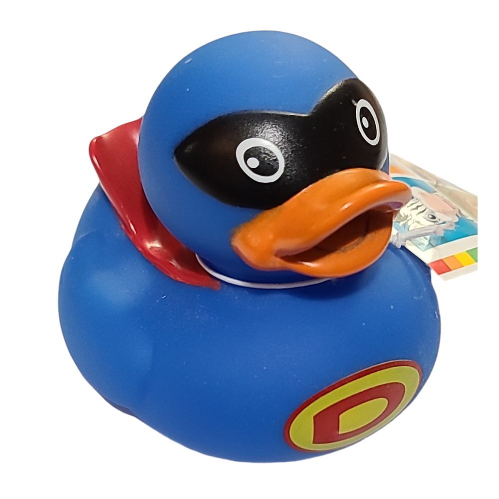 Garanimals Superhero Rubber Duck Bath Toy Blue Kids Collectible Fun Bathtime